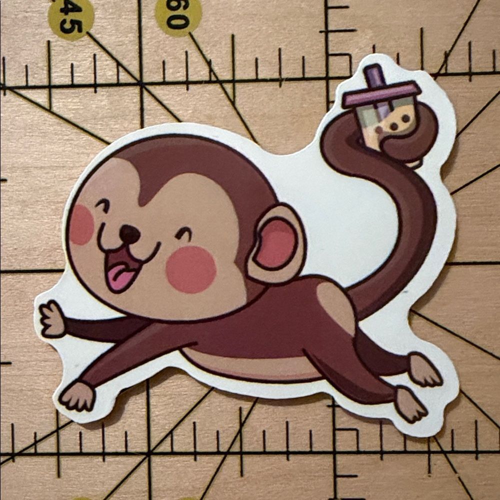 💜13/$13 +Bundle Sticker Sale | Monkey Animal Waterproof Sticker